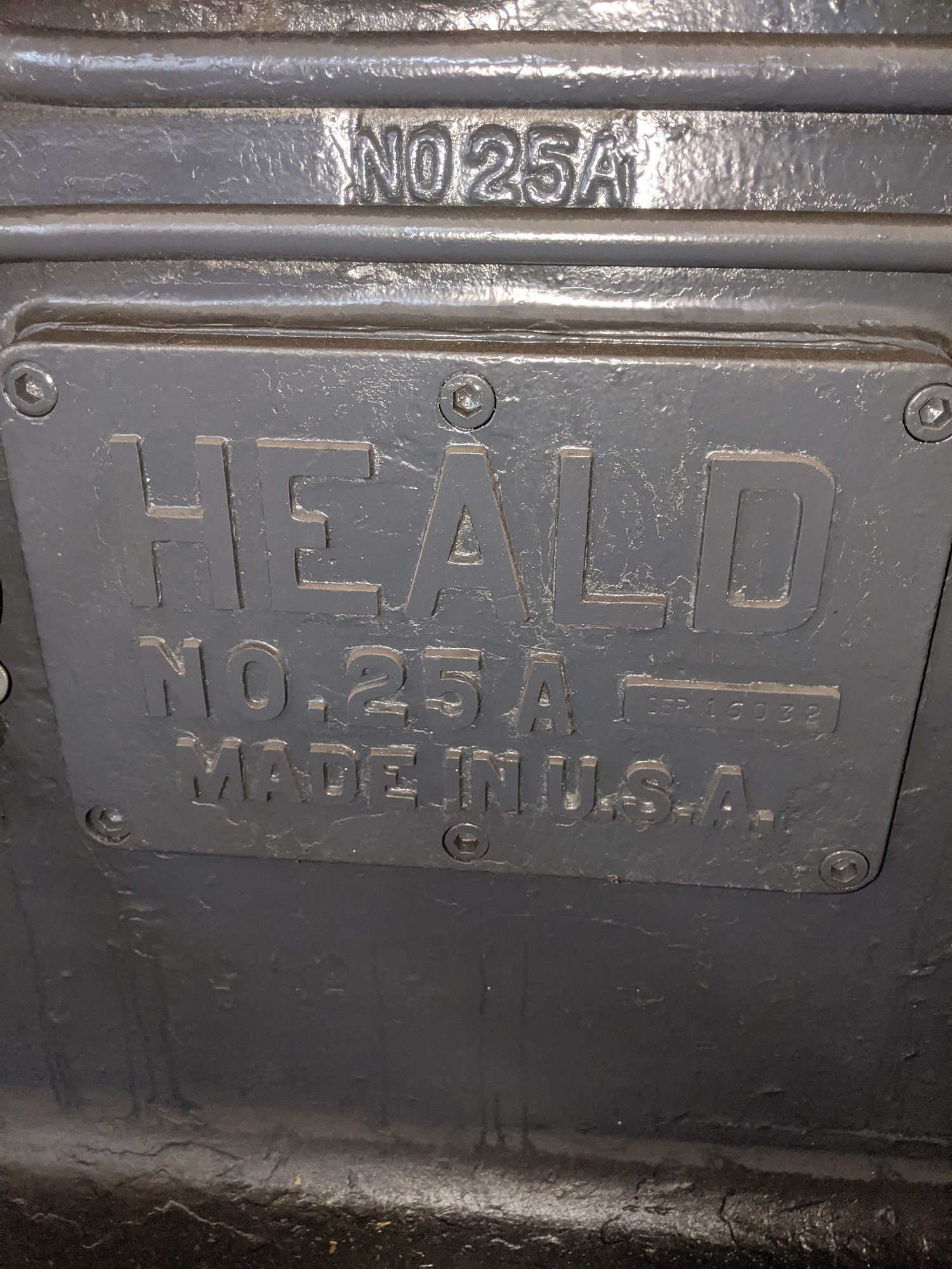 1942 HEALD 25-A Horizontal Rotary Grinders | Myers Technology Co., LLC