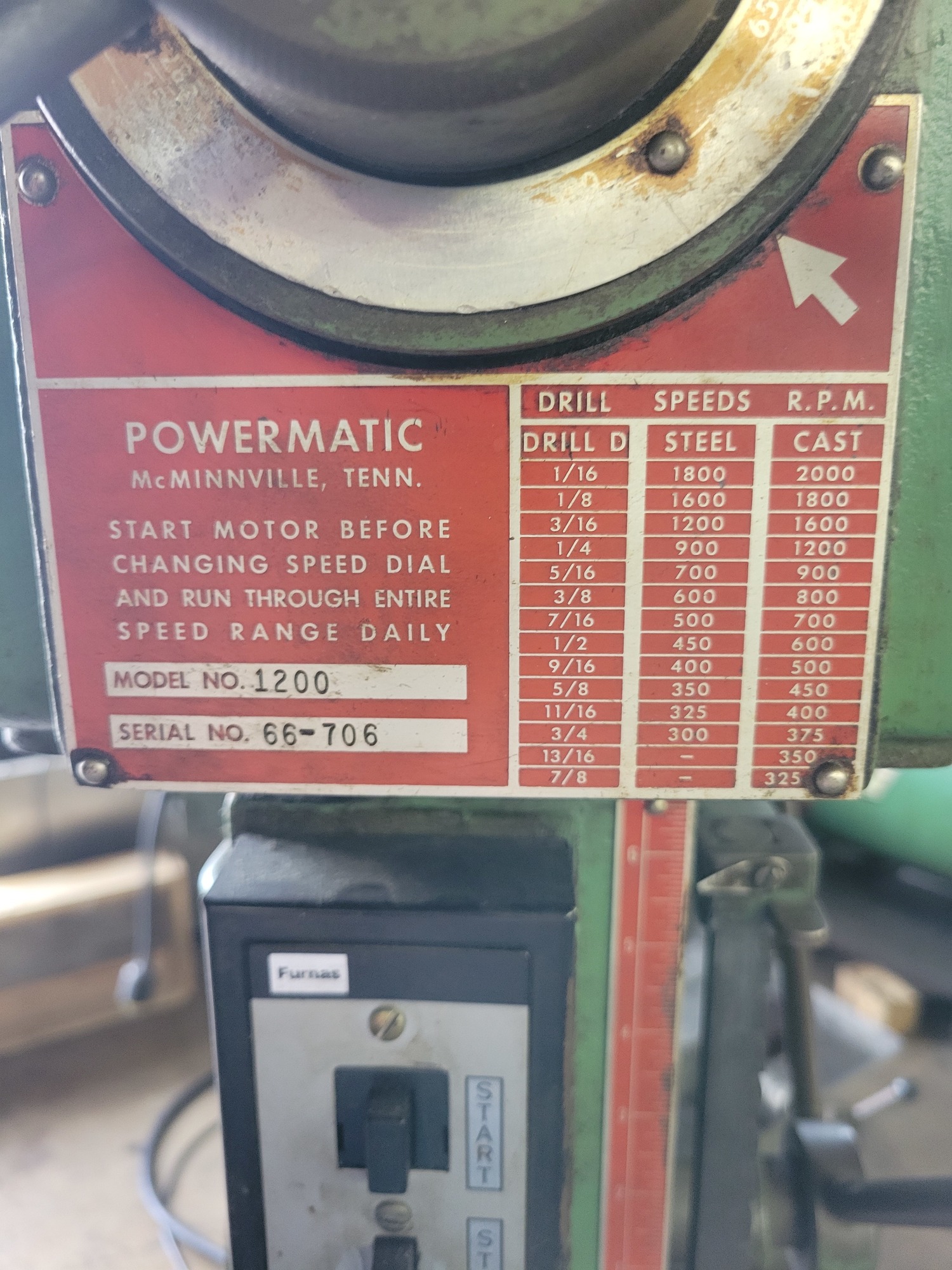 POWERMATIC 1200VS Drill Press | Myers Technology Co., LLC