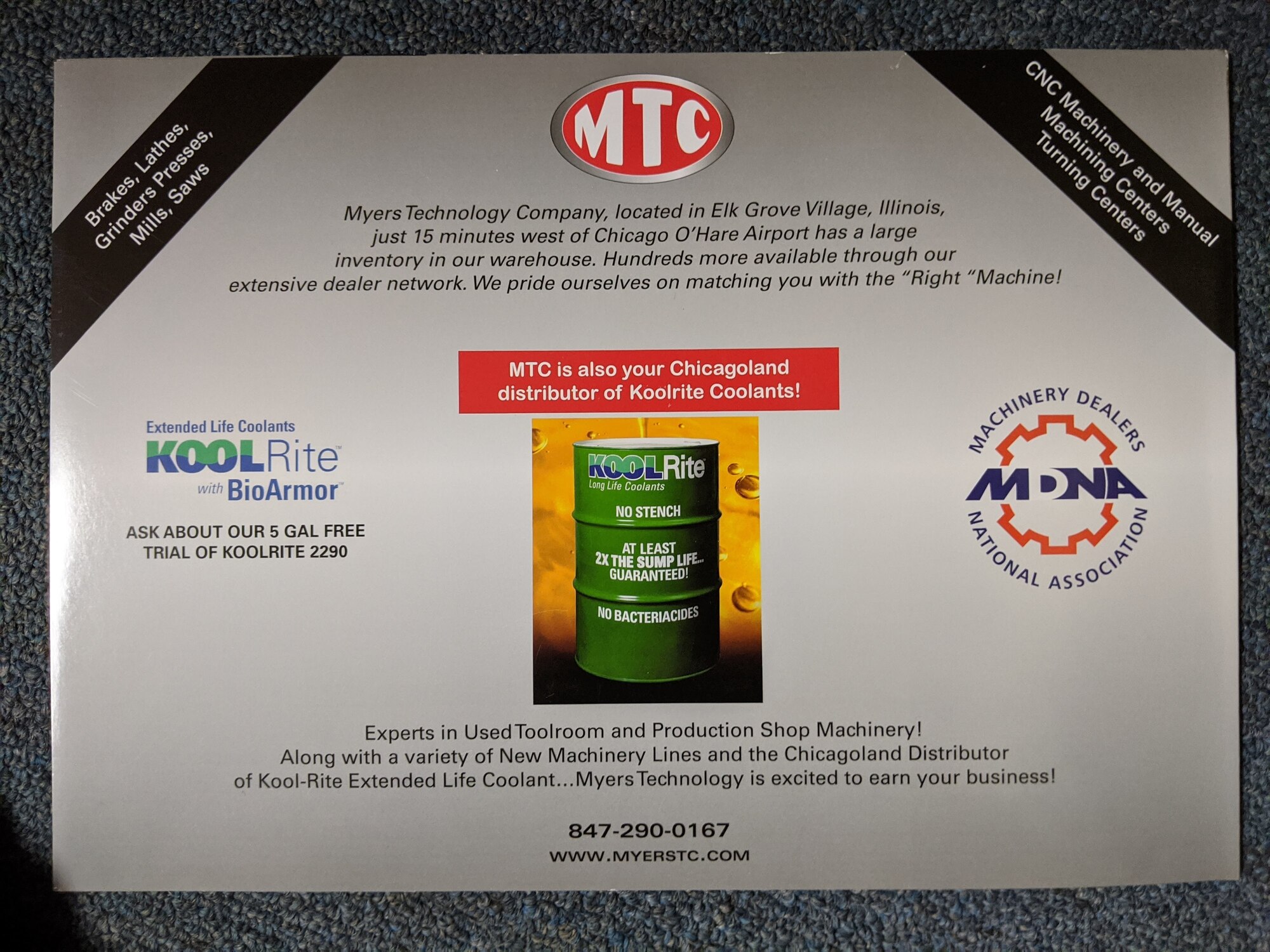 JTM PRODUCTS 2290 Coolant | Myers Technology Co., LLC