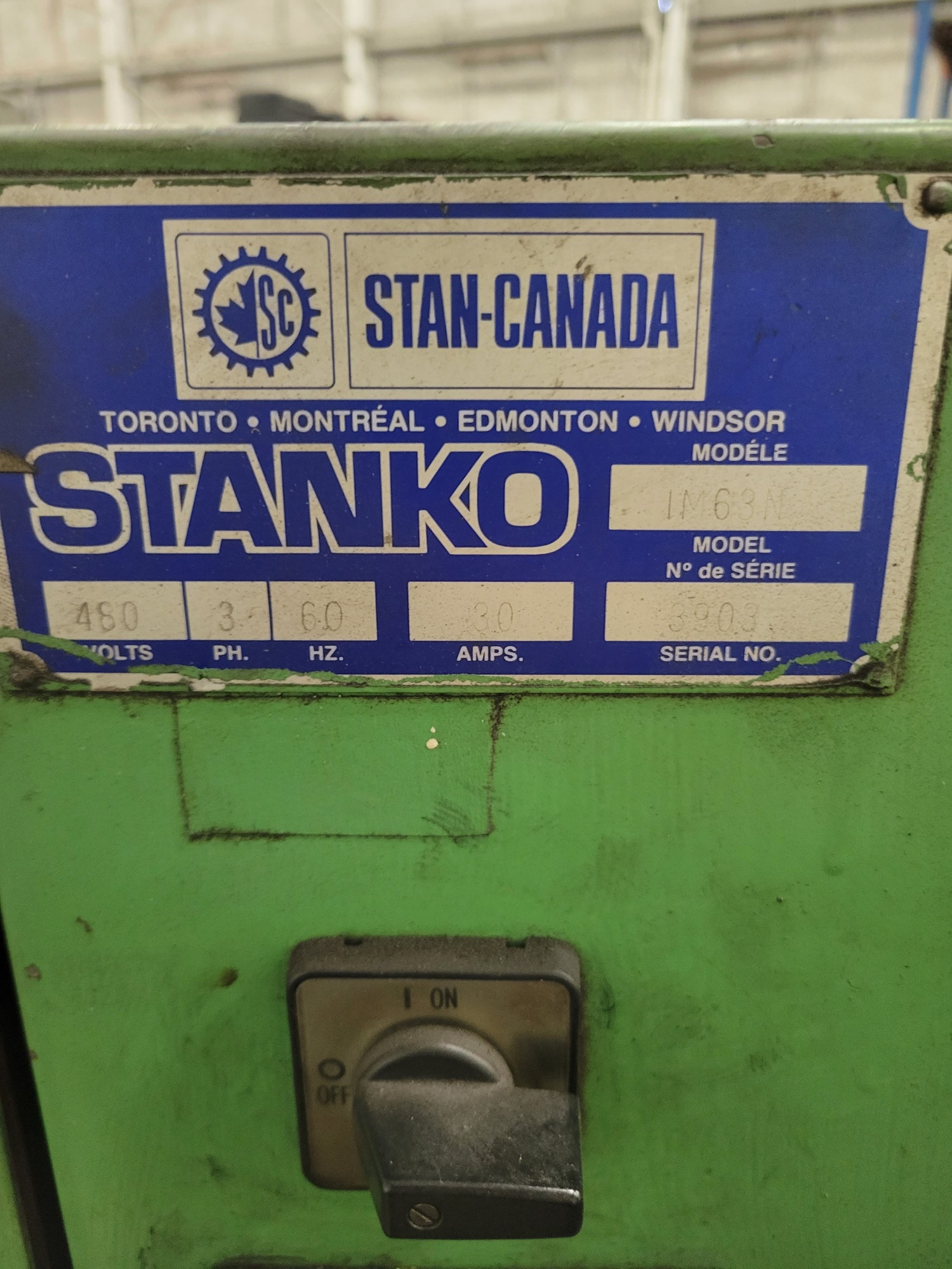 1998 STANKO 1M63H Engine Lathes | Myers Technology Co., LLC